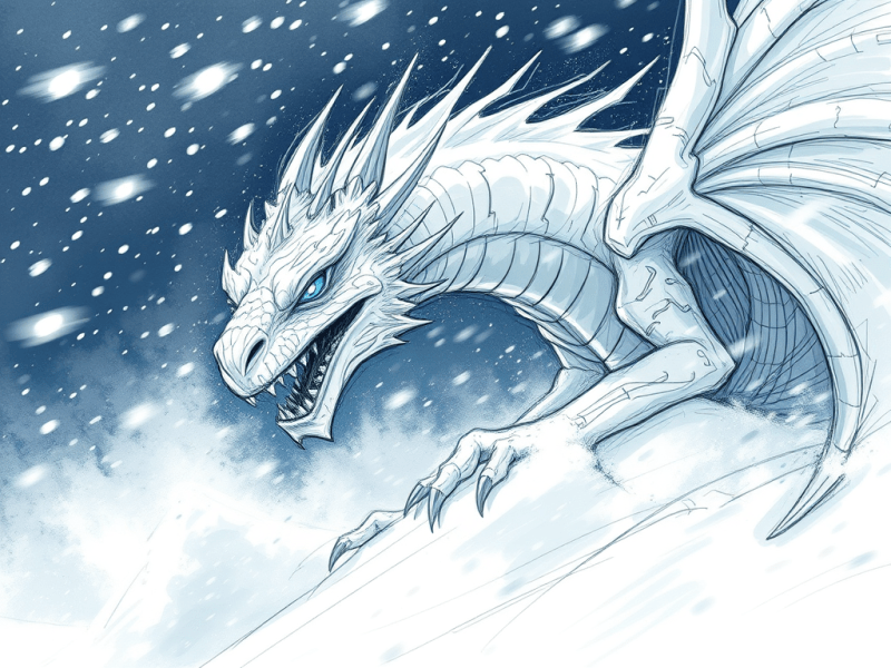 Lost Lore Manual: Adult White&nbsp;Dragon